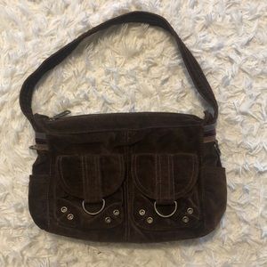 Vintage Original Fossil 1954 Velvet Shoulder Bag